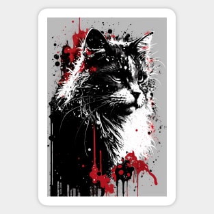 Siberian Cat Portrait Sticker